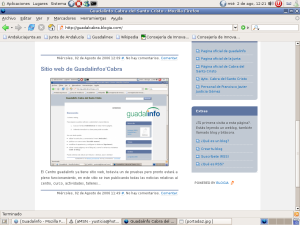 Sitio web de Guadalinfos'Cabra